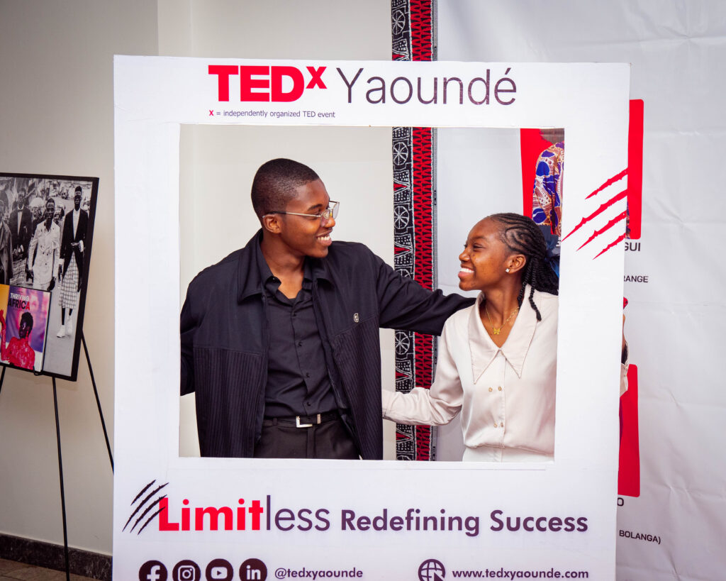 Bryan et sa filleule au TEDx Yaoundé